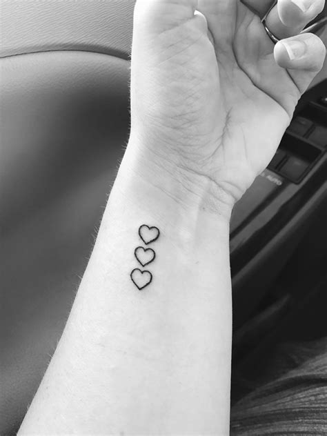 3 hearts tattoo